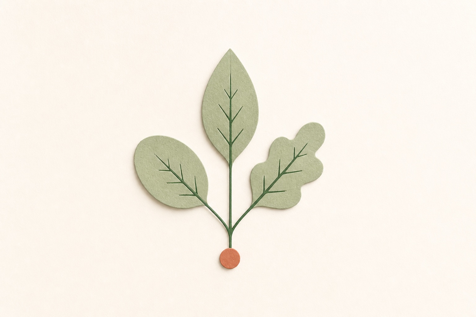 Three distinct leaves sharing one product system and root