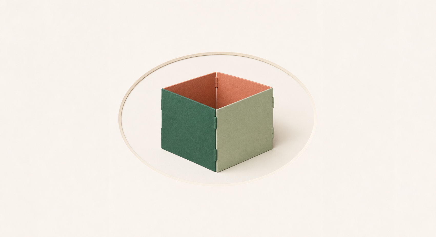 A modular product model inside a visual configuration frame